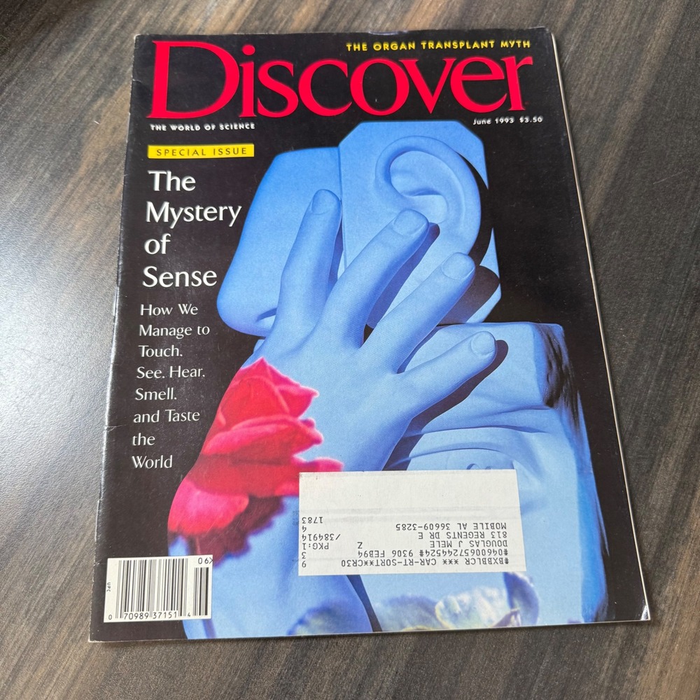 Discover Magazine June‎ 1993 The Mystery of Sense The World of Science Special